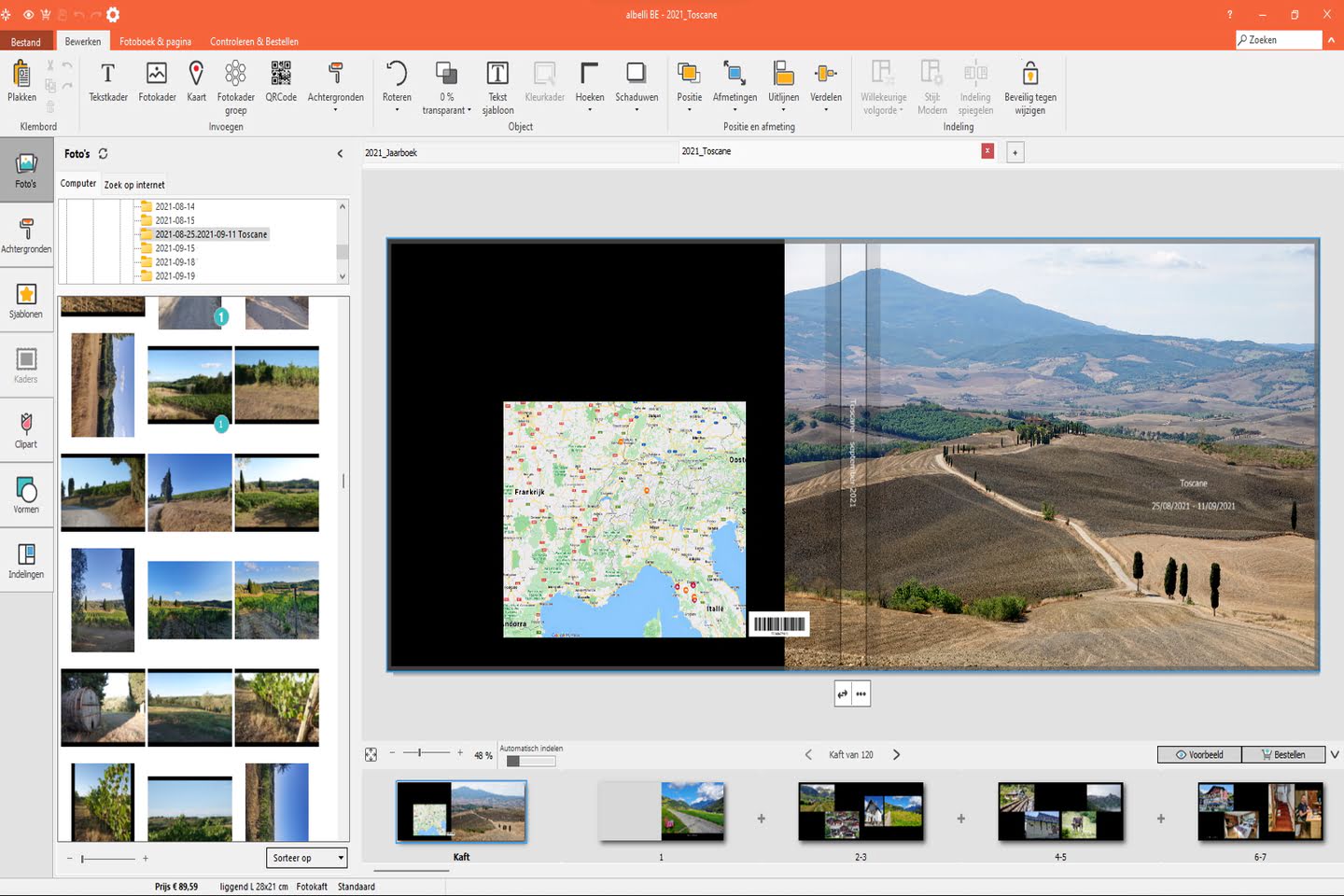 Fotoboek maken met de software van Albelli