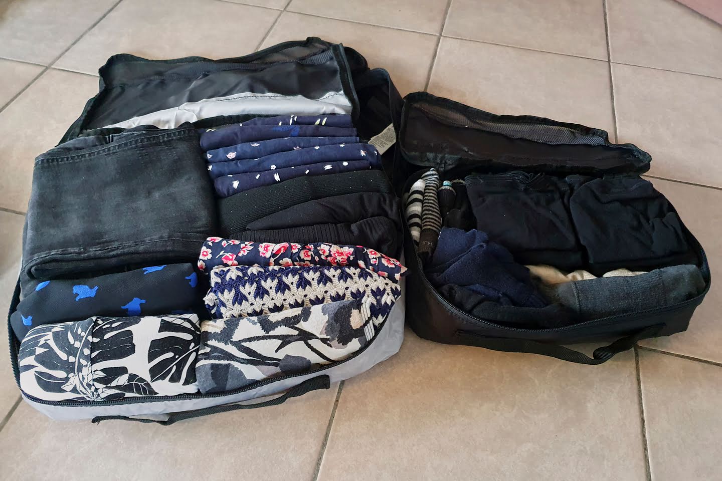 Maak gebruik van packing cubes