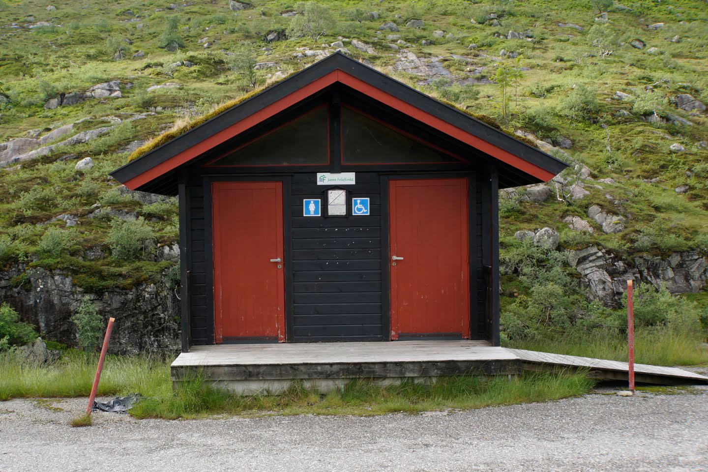 Een openbaar toilet in Noorwegen