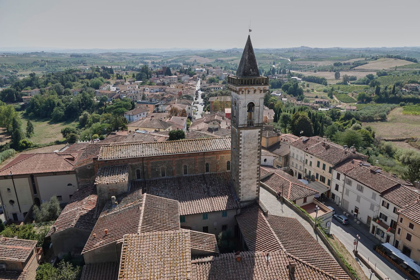 Uitzicht vanop de toren vanuit het museum van Leonardo da Vinci